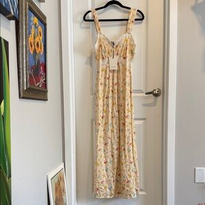 Spell Cream Floral Lace Dress